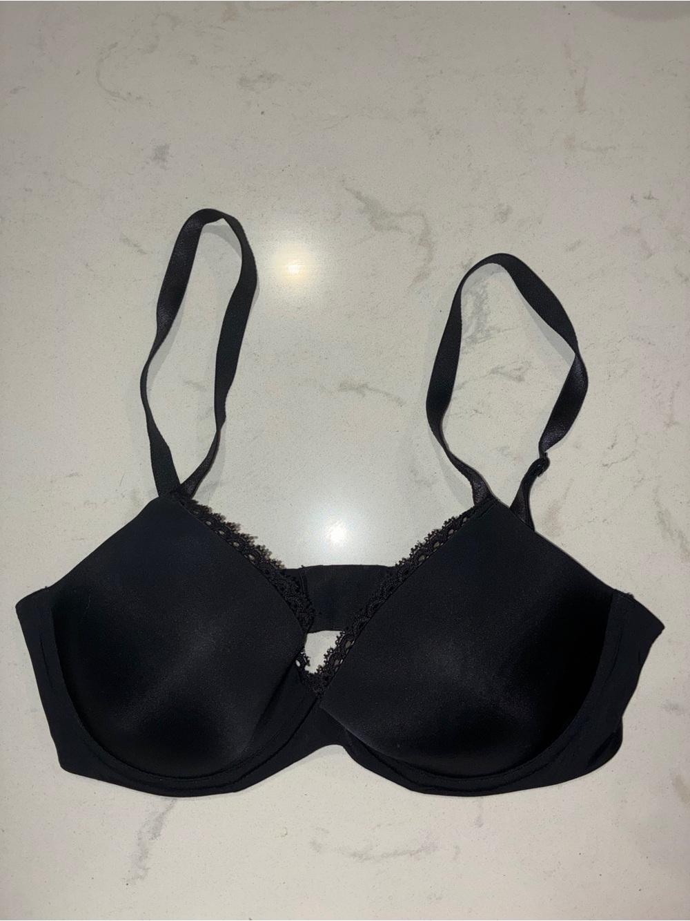 Calvin Klein Seductive Comfort Customized Lift Bra 34D Black F2892 Underwire